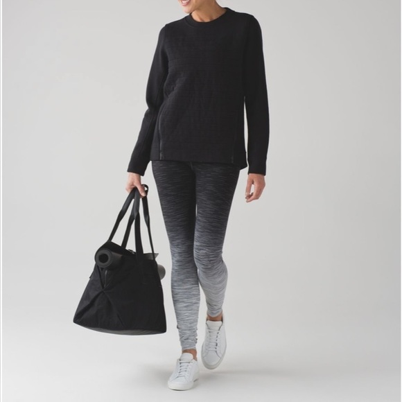 Sz6 Lululemon Hi-Rise Wunder Under Ombré Melange 31” grey/black leggings. EUC - Picture 2 of 11